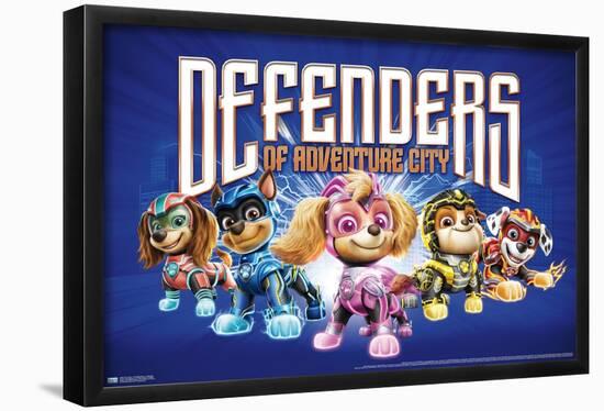 Paw Patrol: The Mighty Movie - Defenders-Trends International-Framed Poster