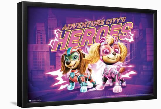 Paw Patrol: The Mighty Movie - Heroes-Trends International-Framed Poster