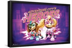 Paw Patrol: The Mighty Movie - Heroes-Trends International-Framed Poster