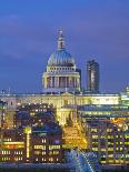 St Paul's Cathedral at night, London-Pawel Libera-Stretched Canvas