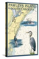 Pawleys Island, South Carolina - Nautical Chart-Lantern Press-Stretched Canvas