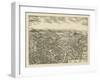 Pawling, New York - Panoramic Map-Lantern Press-Framed Art Print