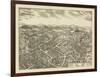 Pawling, New York - Panoramic Map-Lantern Press-Framed Art Print