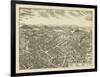 Pawling, New York - Panoramic Map-Lantern Press-Framed Art Print