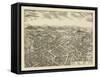 Pawling, New York - Panoramic Map-Lantern Press-Framed Stretched Canvas