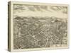 Pawling, New York - Panoramic Map-Lantern Press-Stretched Canvas