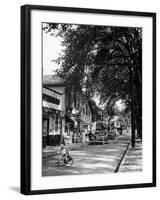 Pawling's Main Street "Railroad Avenue" Which Runs For About 1/3 of a Mile-Nina Leen-Framed Photographic Print