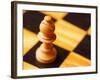 Pawn on chessboard-null-Framed Photographic Print