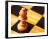 Pawn on chessboard-null-Framed Photographic Print