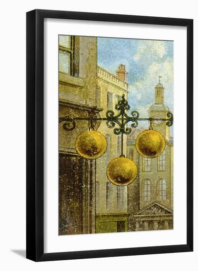 Pawnbroker's Sign-null-Framed Art Print