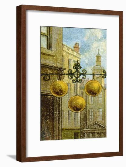 Pawnbroker's Sign-null-Framed Art Print