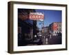 Pawnbroker Shop Sign Prominent Along a Street in Memphis-null-Framed Photographic Print