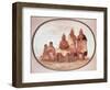 Pawnee Warriors, c.1832-George Catlin-Framed Giclee Print