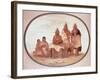 Pawnee Warriors, c.1832-George Catlin-Framed Giclee Print