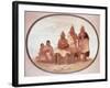 Pawnee Warriors, c.1832-George Catlin-Framed Giclee Print