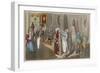 Pawning Theatre Costumes in a Pawn Shop-null-Framed Art Print