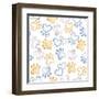 Paws and Hearts Pattern-Andi Metz-Framed Art Print