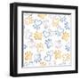 Paws and Hearts Pattern-Andi Metz-Framed Art Print