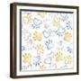 Paws and Hearts Pattern-Andi Metz-Framed Art Print