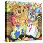 Paws for Christmas-Karen Middleton-Stretched Canvas