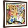 Paws for Christmas-Karen Middleton-Framed Giclee Print