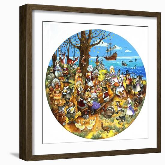 Paws for Thanks-Bill Bell-Framed Giclee Print