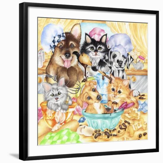 Pawsome Bakery-Karen Middleton-Framed Giclee Print