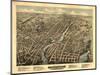 Pawtucket, Rhode Island - Panoramic Map-Lantern Press-Mounted Art Print