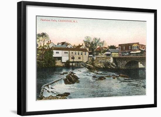 Pawtuxet Falls, Cranston, Rhode Island-null-Framed Art Print