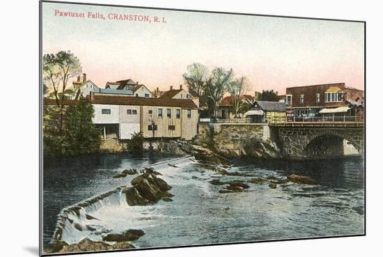 Pawtuxet Falls, Cranston, Rhode Island-null-Mounted Art Print