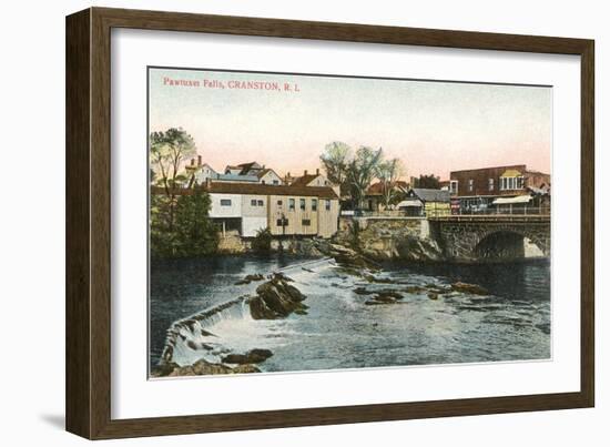 Pawtuxet Falls, Cranston, Rhode Island-null-Framed Art Print