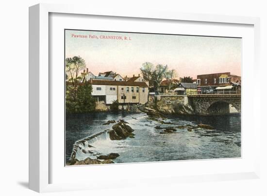 Pawtuxet Falls, Cranston, Rhode Island-null-Framed Art Print