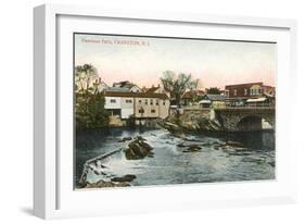 Pawtuxet Falls, Cranston, Rhode Island-null-Framed Art Print