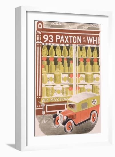 Paxton and Whitfield Cheesemongers, 1938-Eric Ravilious-Framed Giclee Print