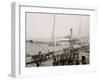 Pay Day for the Stevedores, Baltimore, Md.-null-Framed Photo