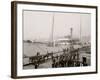 Pay Day for the Stevedores, Baltimore, Md.-null-Framed Photo