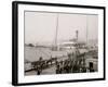 Pay Day for the Stevedores, Baltimore, Md.-null-Framed Photo