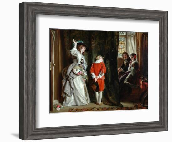 Pay for Peeping, 1872-John Callcott Horsley-Framed Giclee Print