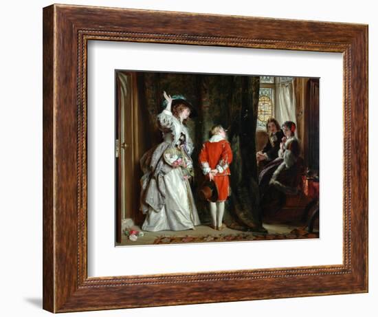 Pay for Peeping, 1872-John Callcott Horsley-Framed Giclee Print