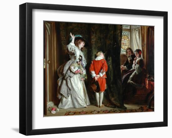 Pay for Peeping, 1872-John Callcott Horsley-Framed Giclee Print