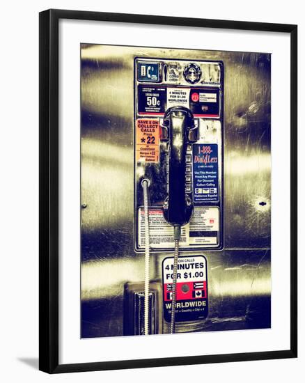 Pay Phone in Grand Central Terminal - Manhattan - New York City - United States-Philippe Hugonnard-Framed Photographic Print