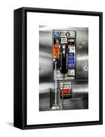 Pay Phone in Grand Central Terminal - Manhattan - New York City - United States-Philippe Hugonnard-Framed Stretched Canvas