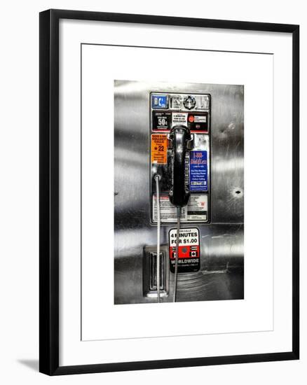 Pay Phone in Grand Central Terminal - Manhattan - New York City - United States-Philippe Hugonnard-Framed Art Print