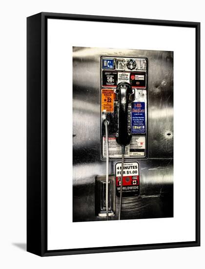 Pay Phone in Grand Central Terminal - Manhattan - New York City - United States-Philippe Hugonnard-Framed Stretched Canvas