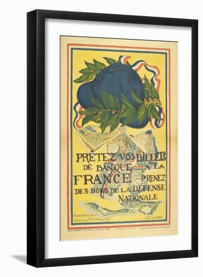 Pay Your Bills For the Defence Of France-null-Framed Giclee Print