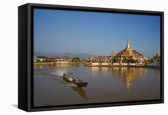 Paya Phaung Daw Oo, Inle Lake, Shan State, Myanmar (Burma), Asia-Tuul-Framed Stretched Canvas