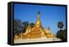 Paya, Temple and Monastery, Mawlamyine (Moulmein), Mon State, Myanmar (Burma), Asia-Tuul-Framed Stretched Canvas