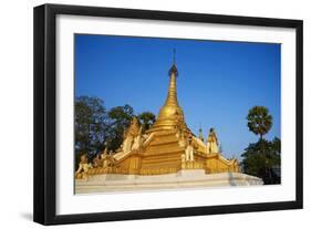 Paya, Temple and Monastery, Mawlamyine (Moulmein), Mon State, Myanmar (Burma), Asia-Tuul-Framed Photographic Print