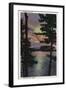 Payette Lake, ID - Evintide on Lake Scene-Lantern Press-Framed Art Print