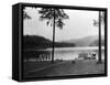 Payette Lake, ID View of Johnson Beach Photograph - Payette Lake, ID-Lantern Press-Framed Stretched Canvas